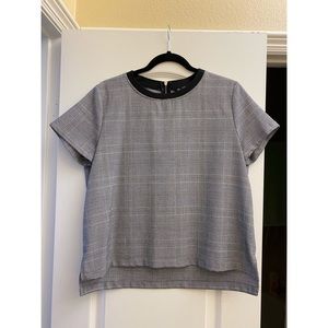 Plaid Zara blouse
